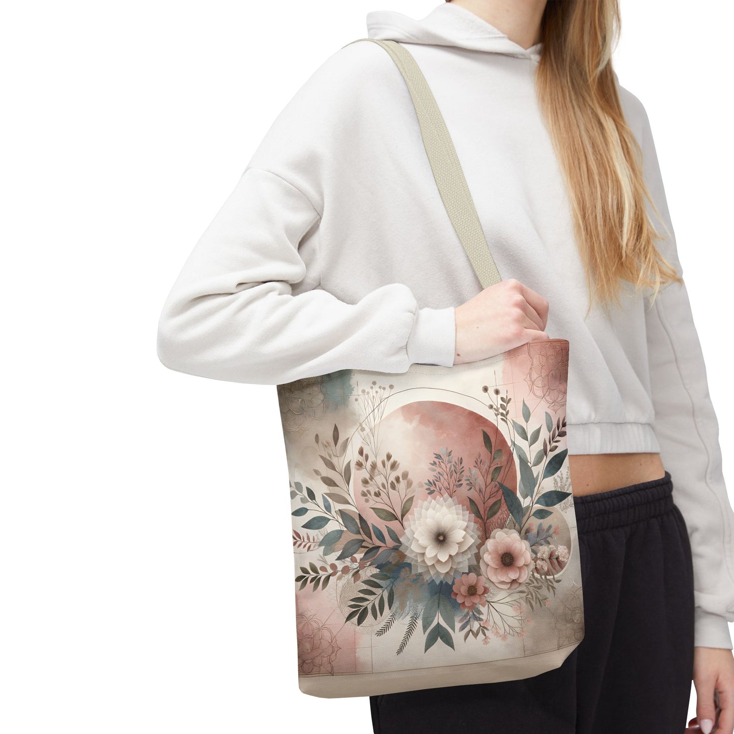 Floral Tote Bag – Elegant Eco-Friendly Accessory for Shopping, Weddings, and Gifting