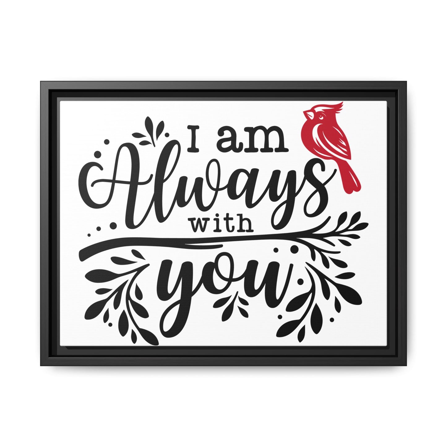 Always With You Cardinal – Matte Canvas Wall Art