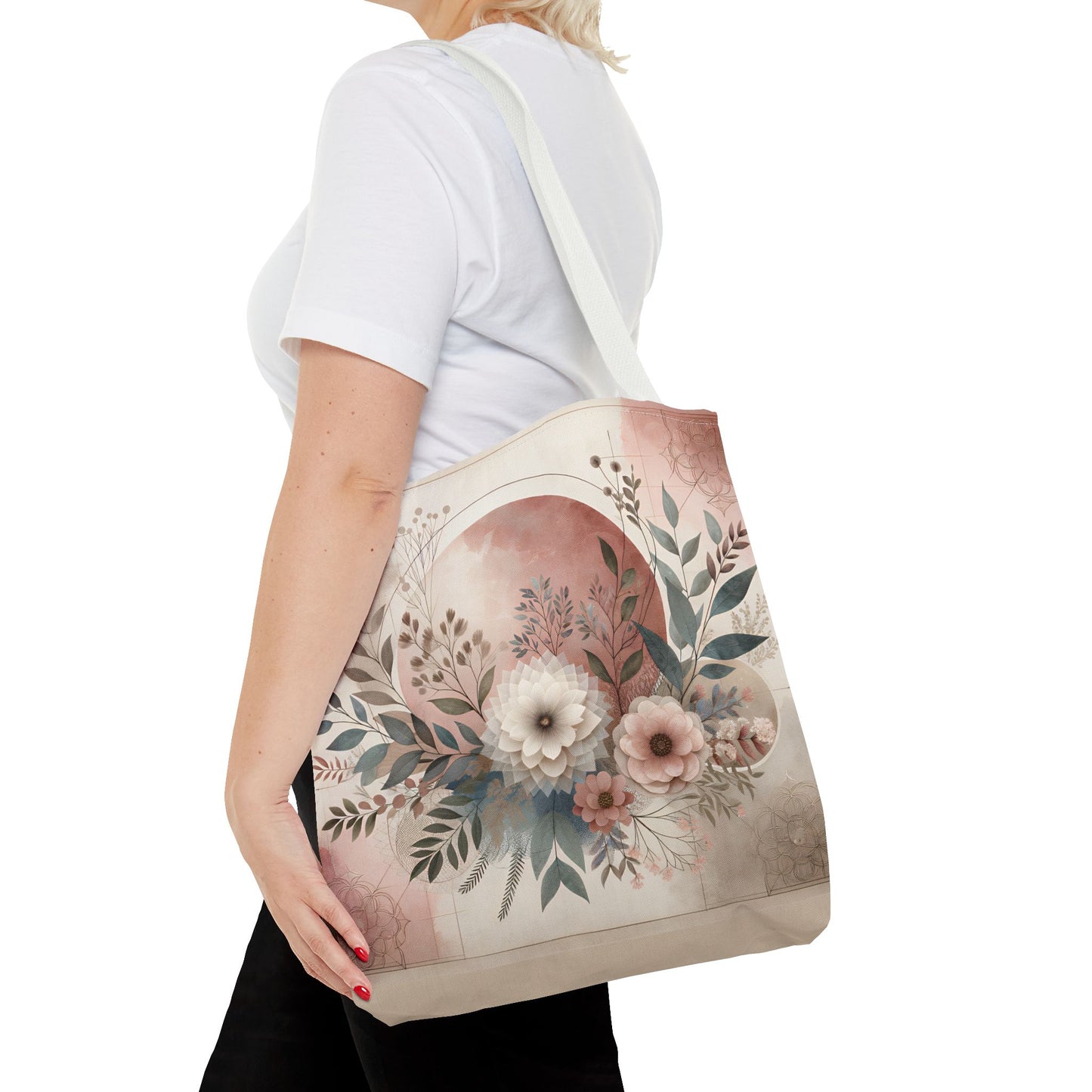 Floral Tote Bag – Elegant Eco-Friendly Accessory for Shopping, Weddings, and Gifting