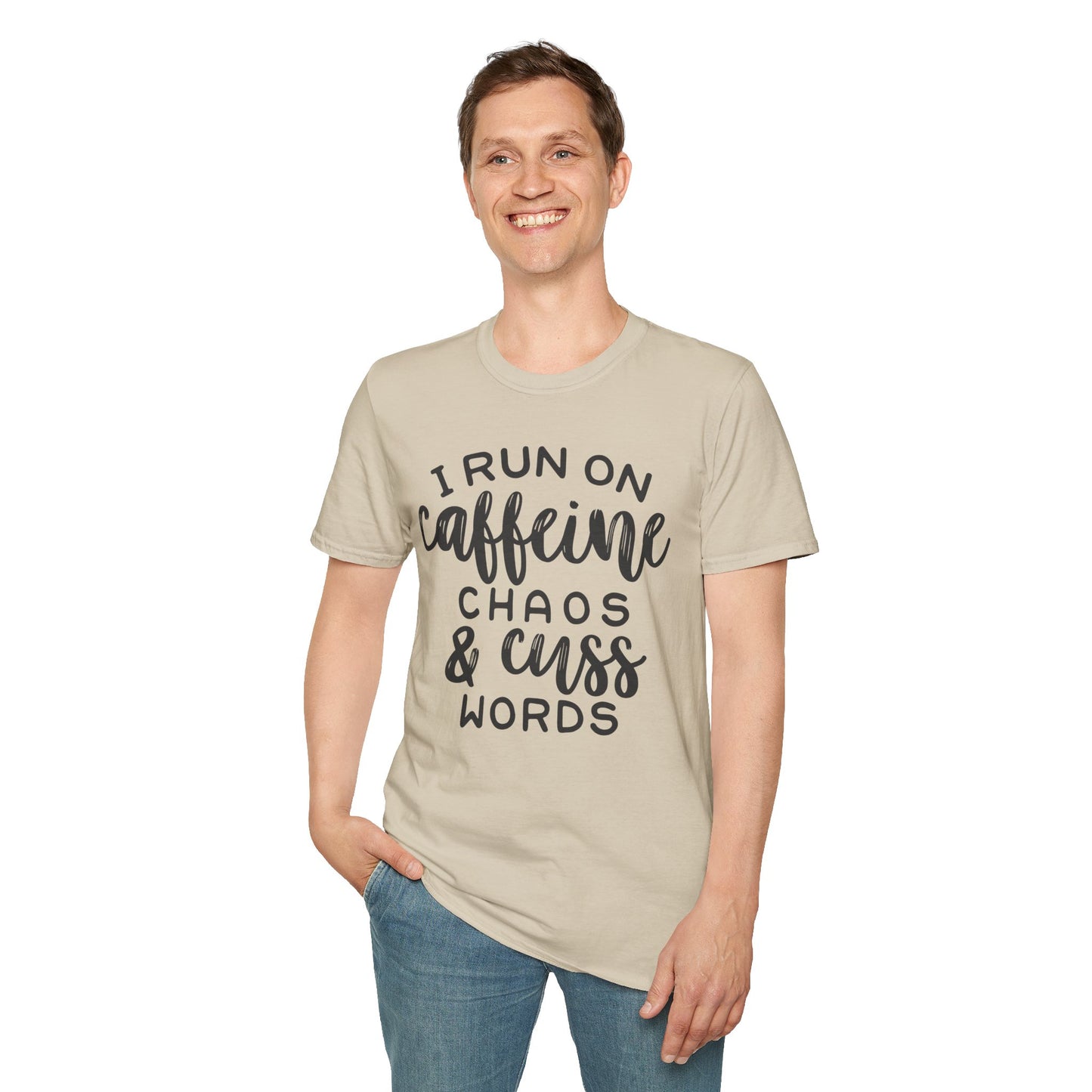 Caffeine Chaos Unisex T-Shirt – Funny Coffee Lover Tee