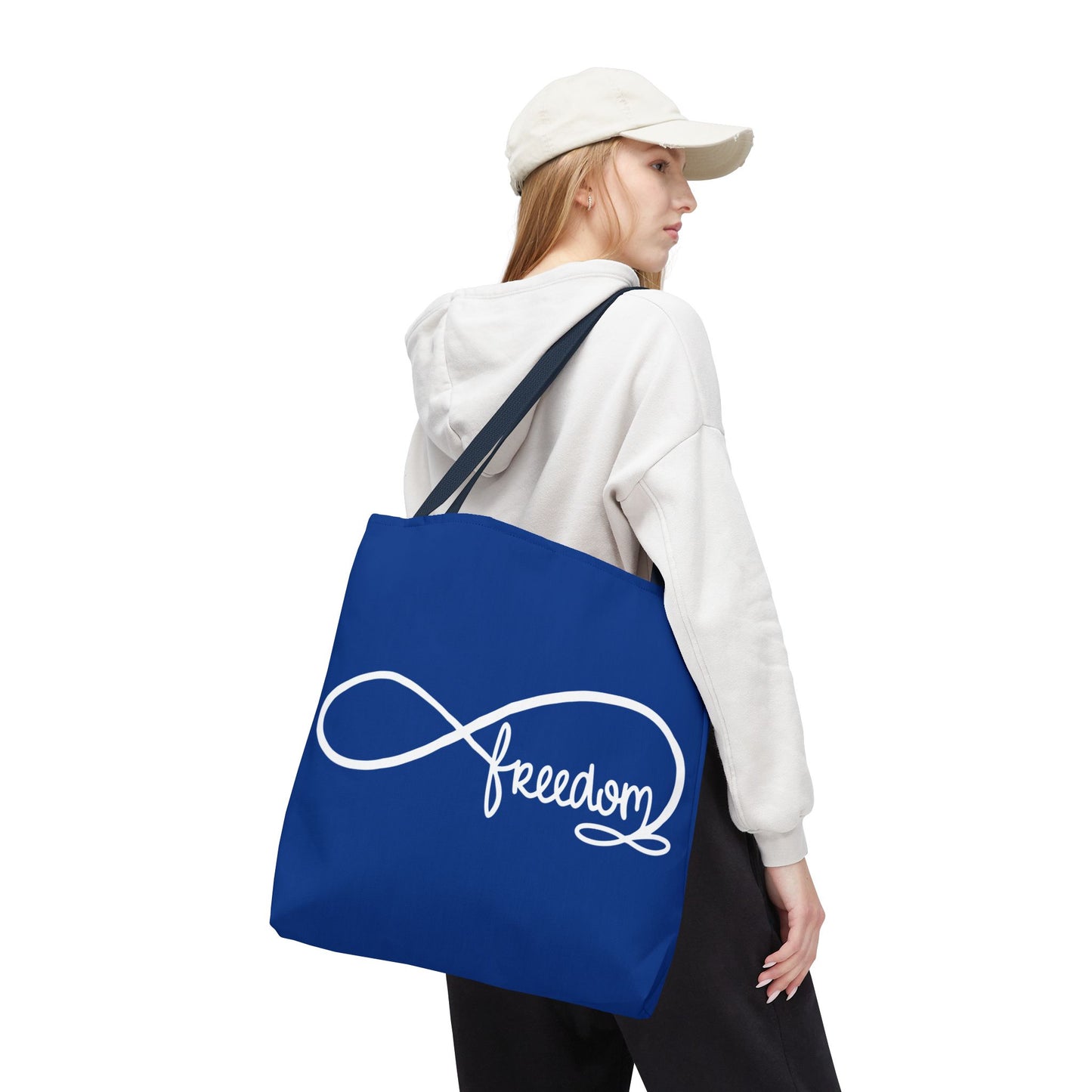 Freedom Infinity Symbol Tote Bag – Patriotic Everyday Carry, Double-Sided Print