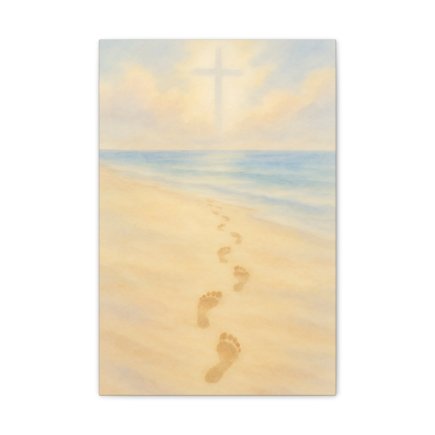 Footprints in the Sand Canvas