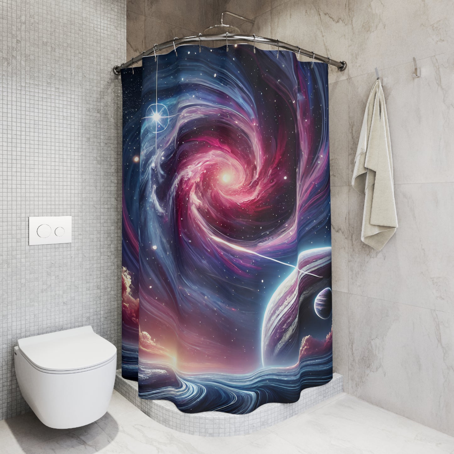 Cosmic Space Shower Curtain