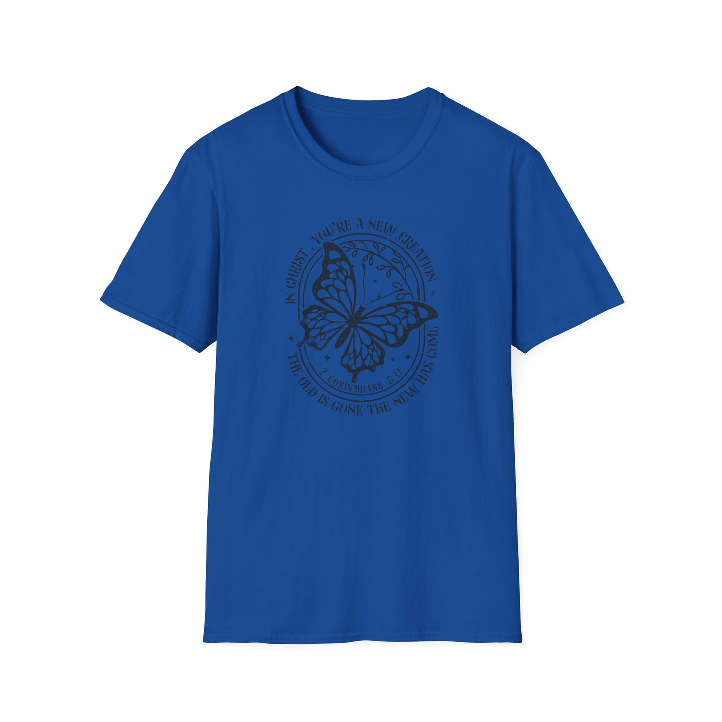 2 Corinthians 5:17 – New Creation Butterfly T-Shirt