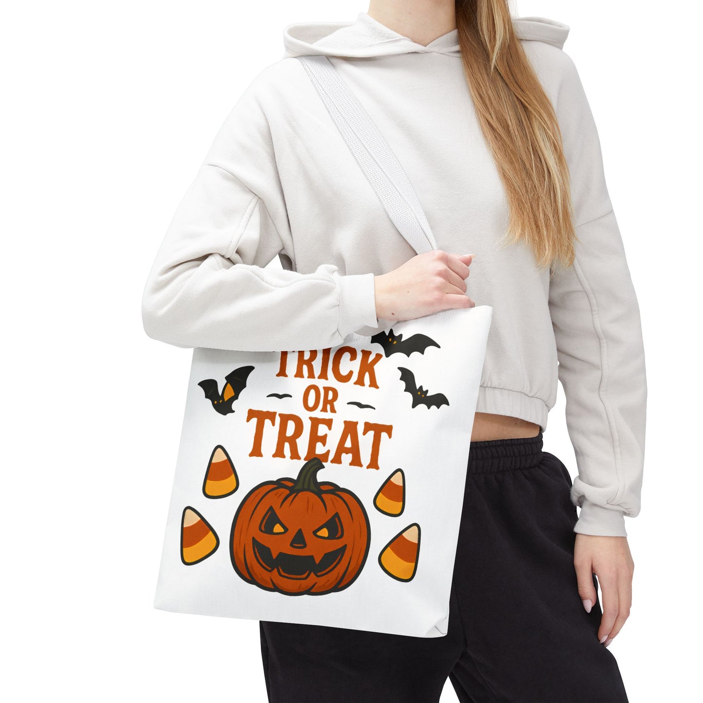 Halloween Trick or Treat Tote Bag – Spooky, Kid-Friendly Candy Carrier 🎃