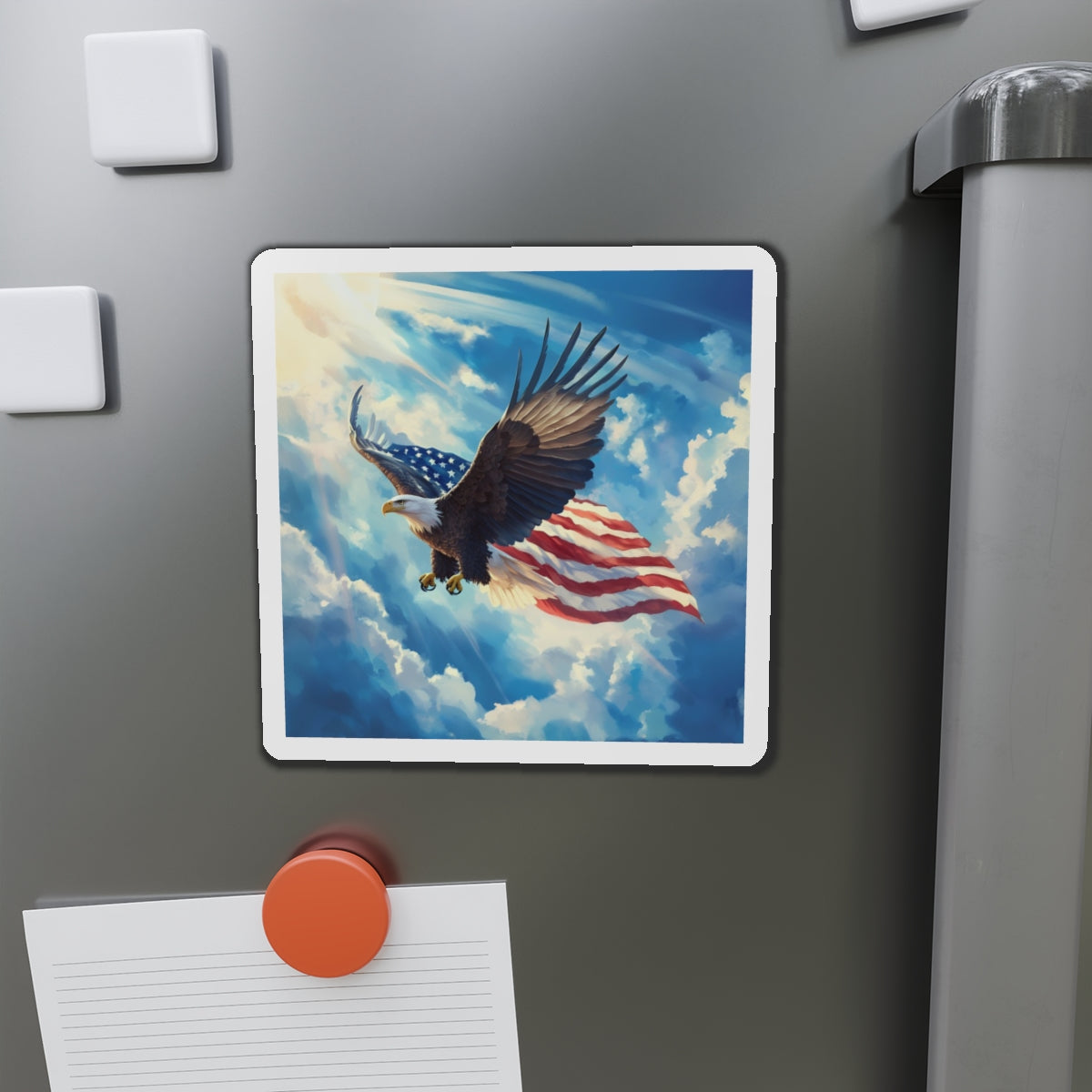 Eagle Soaring Die-Cut Magnet