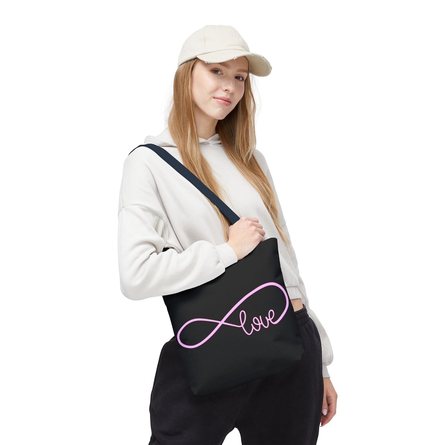 Love Infinity Symbol Tote Bag – Romantic Double-Sided Print, Everyday Carry