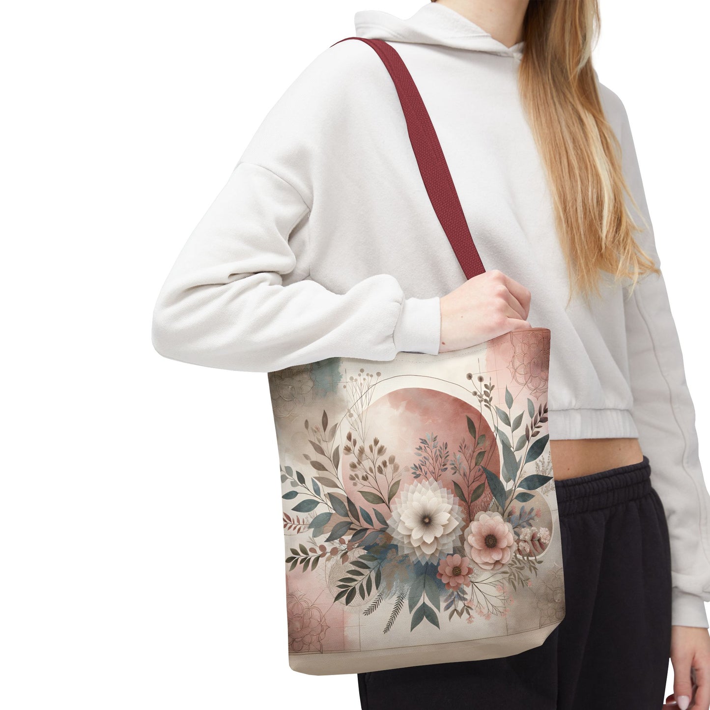 Floral Tote Bag – Elegant Eco-Friendly Accessory for Shopping, Weddings, and Gifting