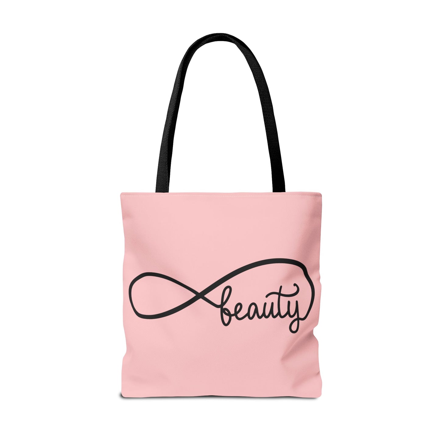 Pink Beauty Infinity Tote Bag – Inspirational Double-Sided Print in 3 Sizes