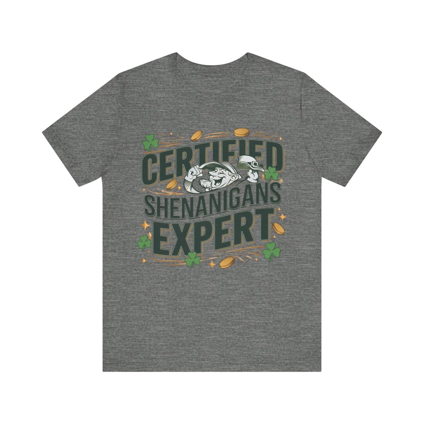 Certified Shenanigans Expert Leprechaun St Patrick's Day T-Shirt - Unisex Festive Irish Apparel