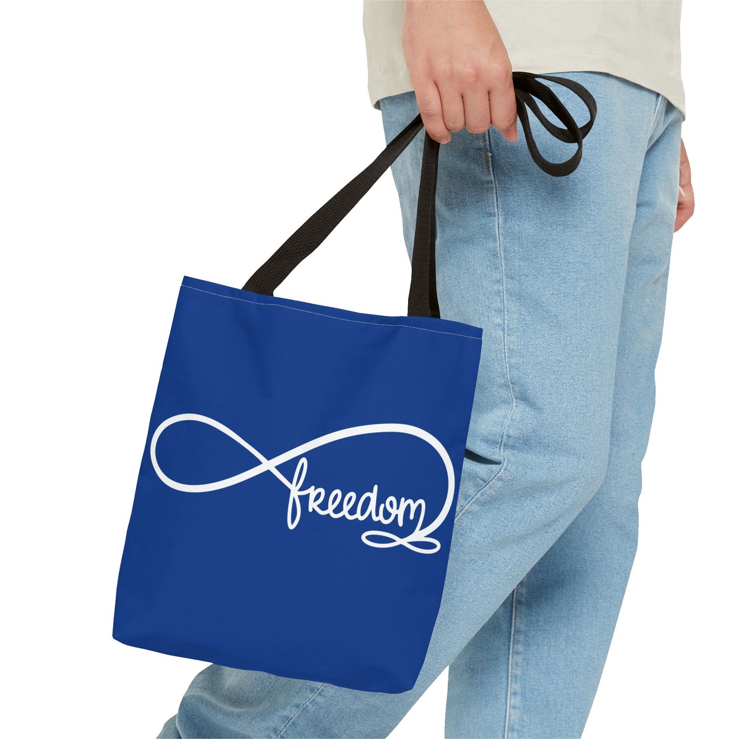 Freedom Infinity Symbol Tote Bag – Patriotic Everyday Carry, Double-Sided Print