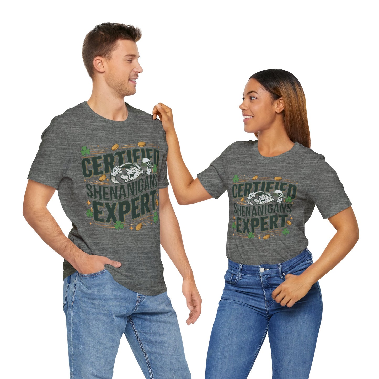 Certified Shenanigans Expert Leprechaun St Patrick's Day T-Shirt - Unisex Festive Irish Apparel