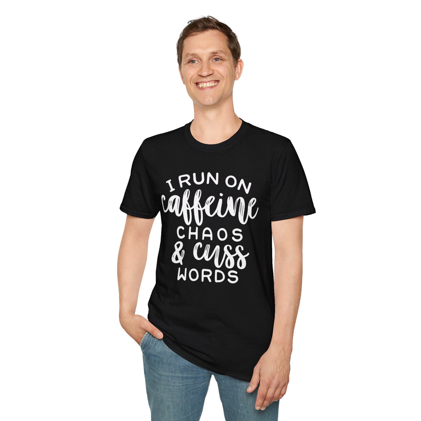 Caffeine Chaos Unisex T-Shirt – Funny Coffee Lover Tee