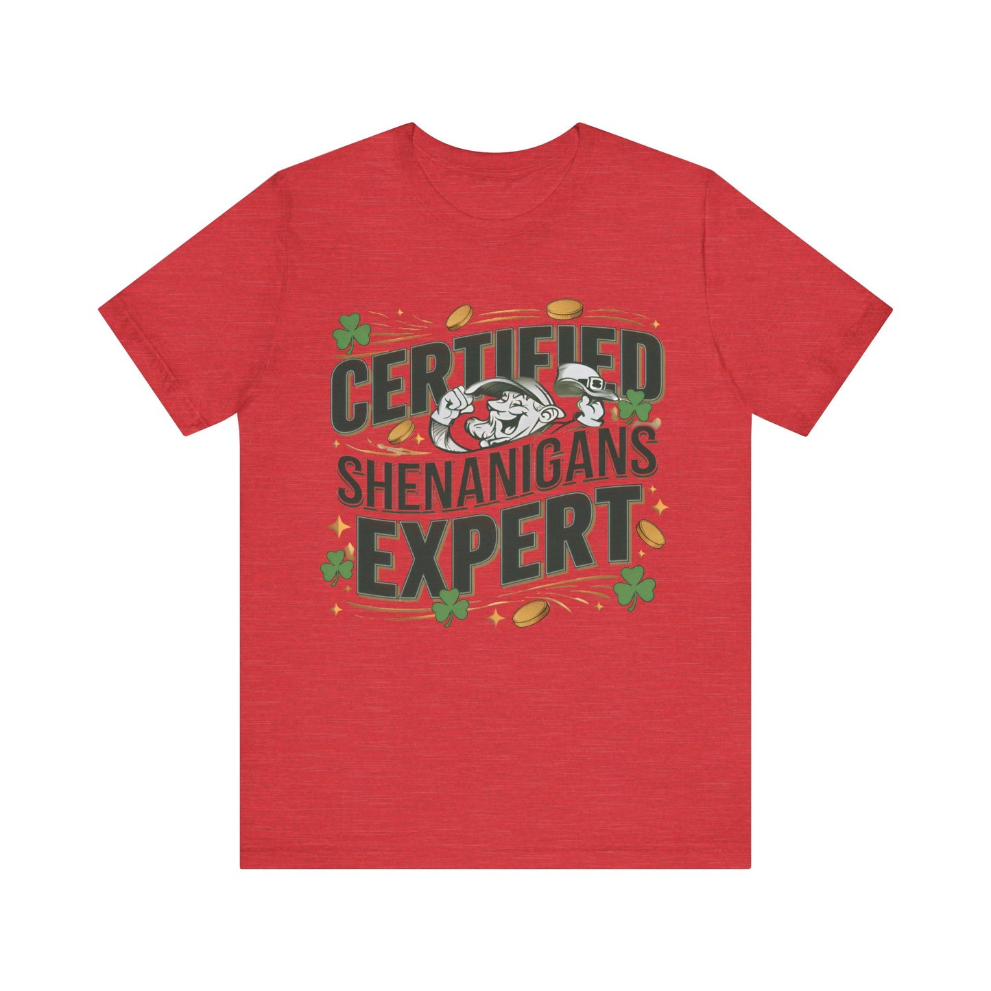 Certified Shenanigans Expert Leprechaun St Patrick's Day T-Shirt - Unisex Festive Irish Apparel