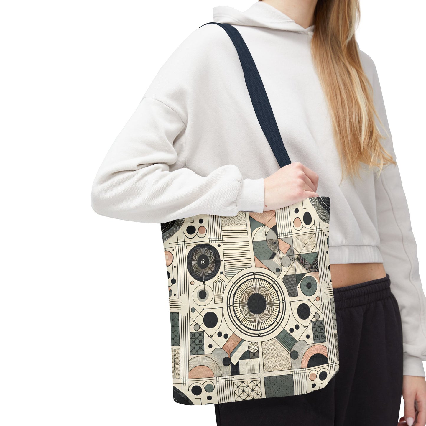 Geometric Pattern Tote Bag – Modern Art Style | Eco-Friendly Shopping Tote, Everyday Carry, Stylish Gift for Her