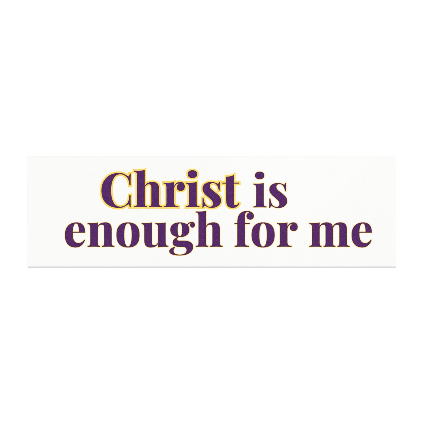 "Christ Is Enough for Me" Christian Car Magnet | Inspirational Religious Gift for Faithful Drivers