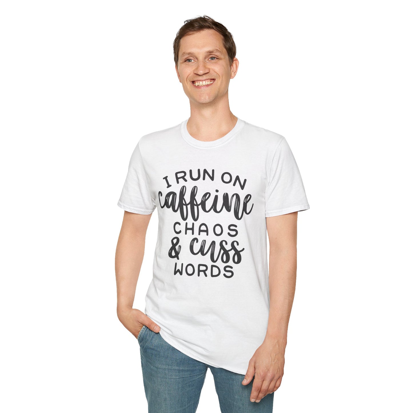 Caffeine Chaos Unisex T-Shirt – Funny Coffee Lover Tee