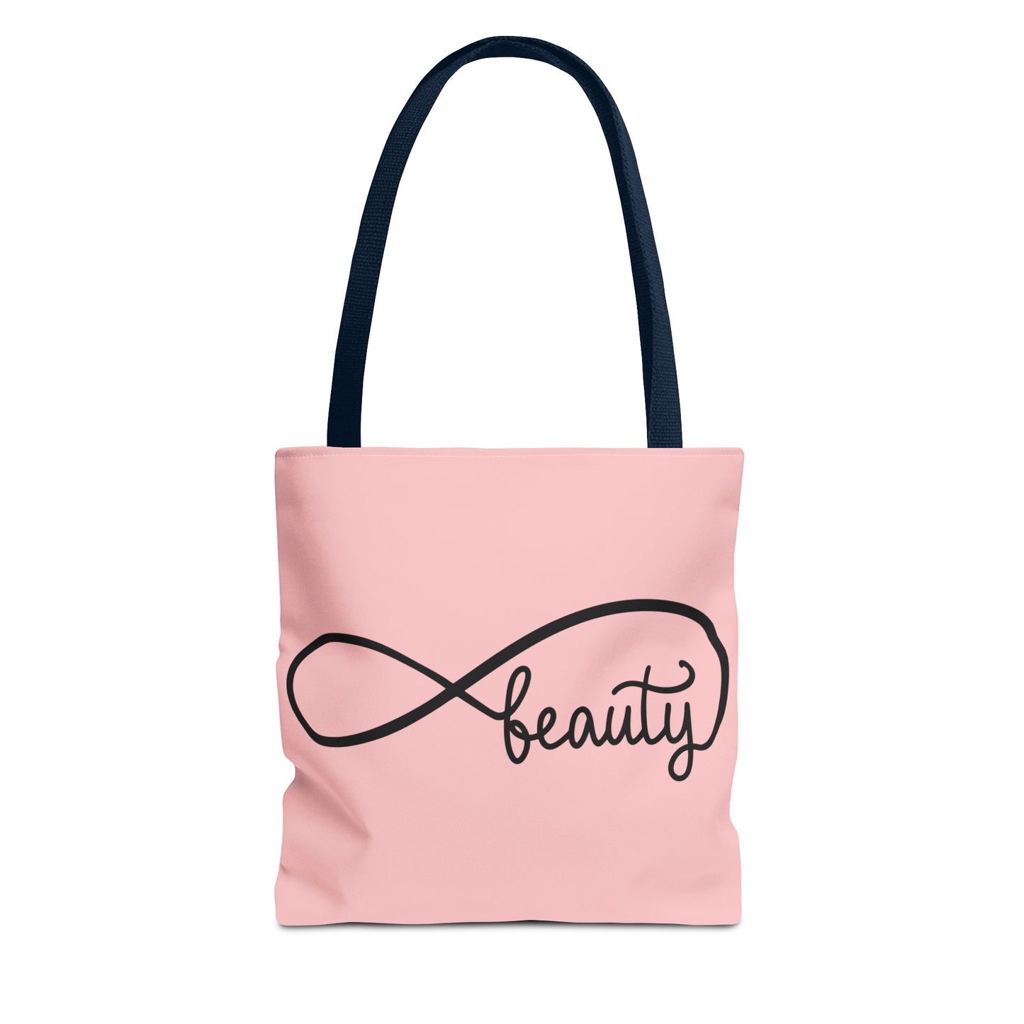 Pink Beauty Infinity Tote Bag – Inspirational Double-Sided Print in 3 Sizes