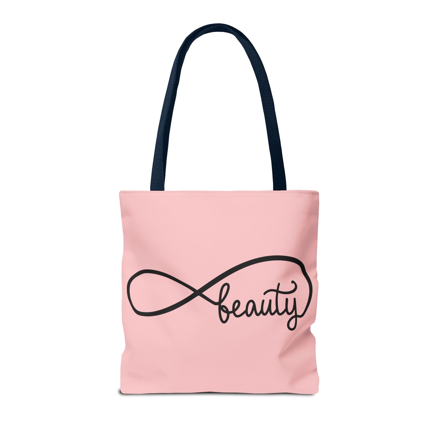 Pink Beauty Infinity Tote Bag – Inspirational Double-Sided Print in 3 Sizes