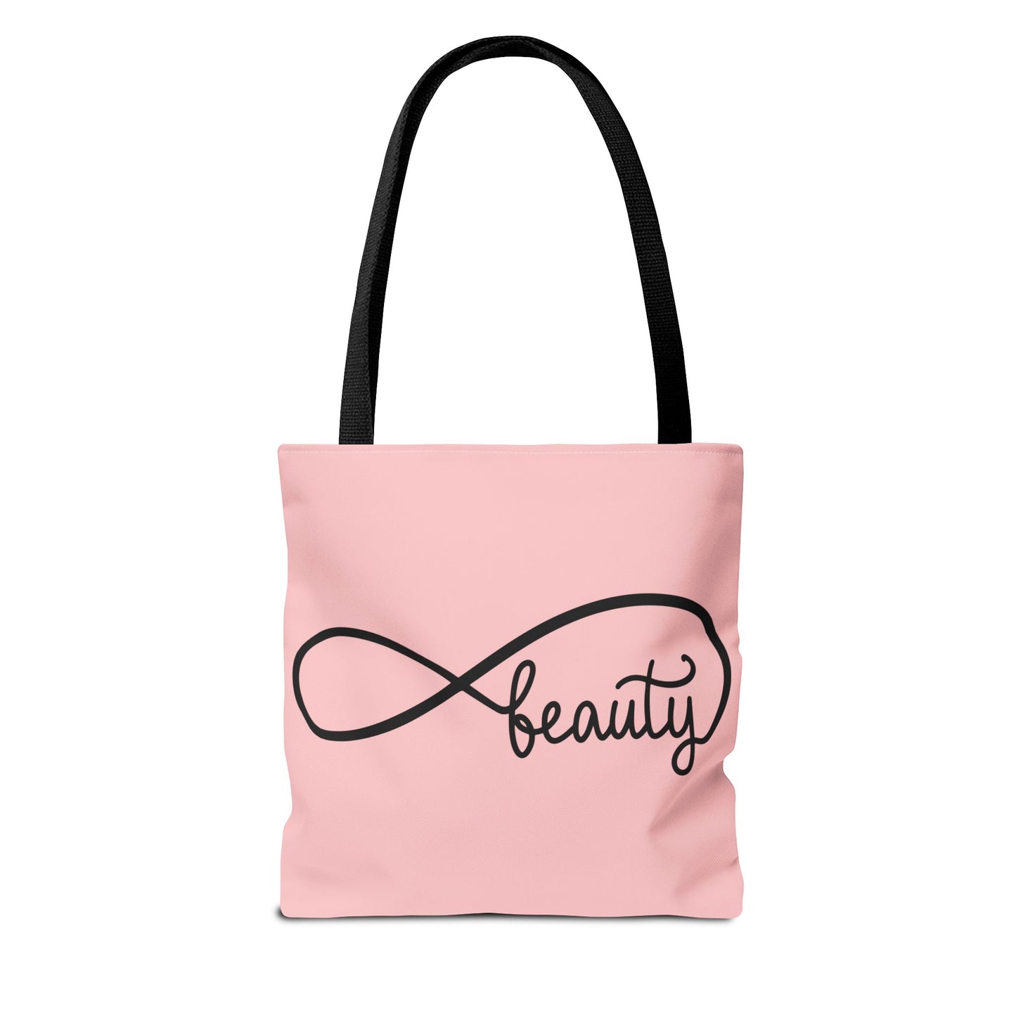 Pink Beauty Infinity Tote Bag – Inspirational Double-Sided Print in 3 Sizes