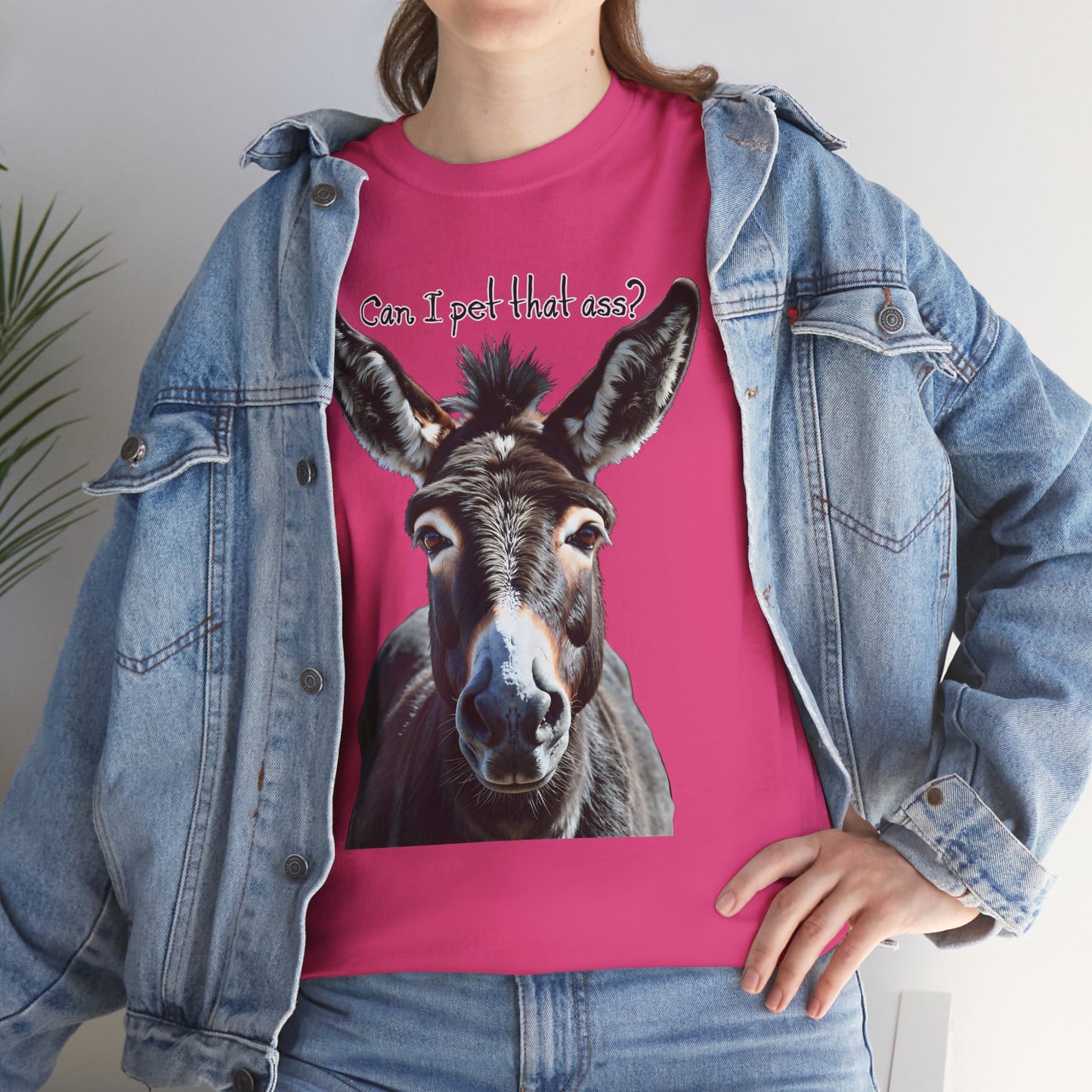 “Can I Pet That Ass?” Donkey Tee - Funny Unisex T-Shirt