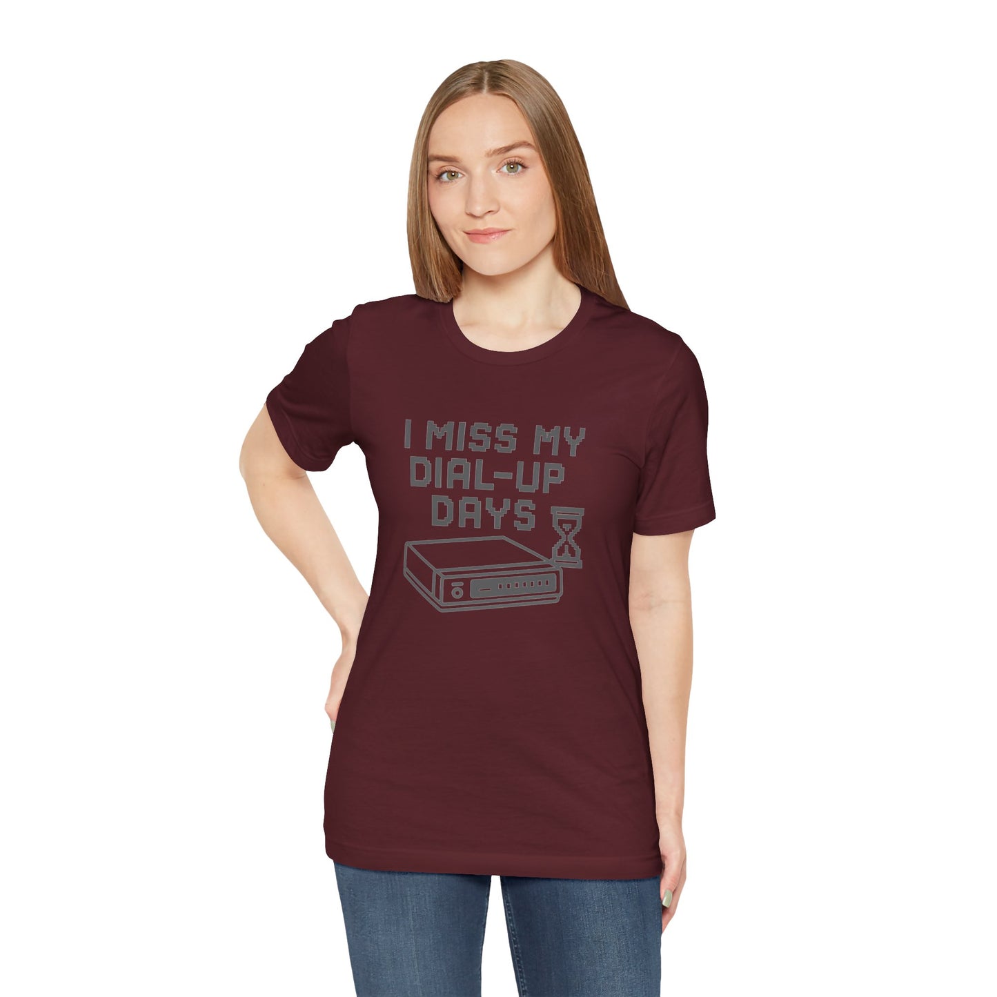 Nostalgic Dial-Up Days Tee – Retro Tech Shirt for 90s Kids, IT Pros & Internet Pioneers