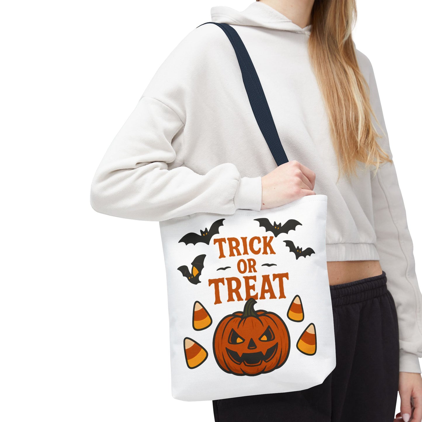 Halloween Trick or Treat Tote Bag – Spooky, Kid-Friendly Candy Carrier 🎃