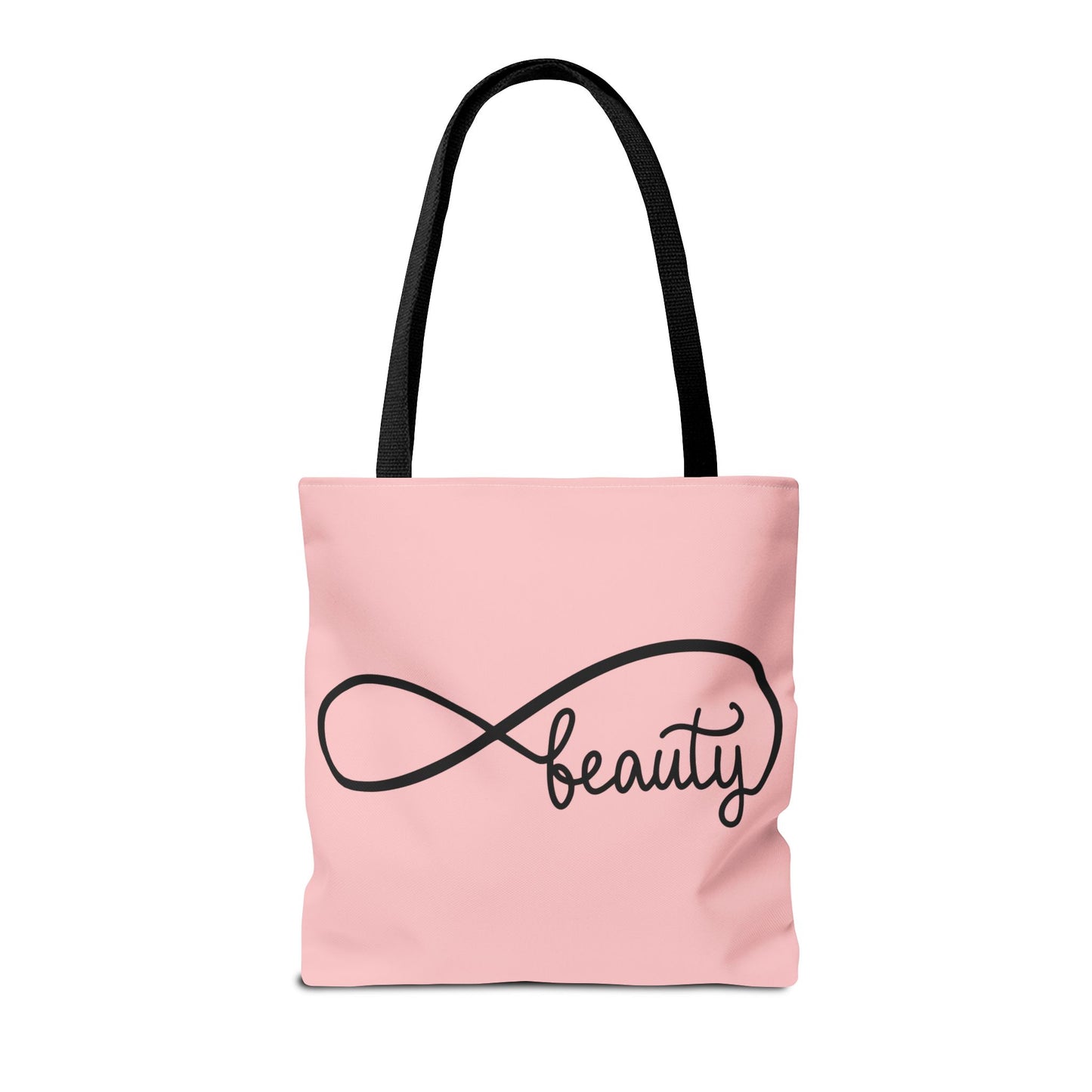 Pink Beauty Infinity Tote Bag – Inspirational Double-Sided Print in 3 Sizes