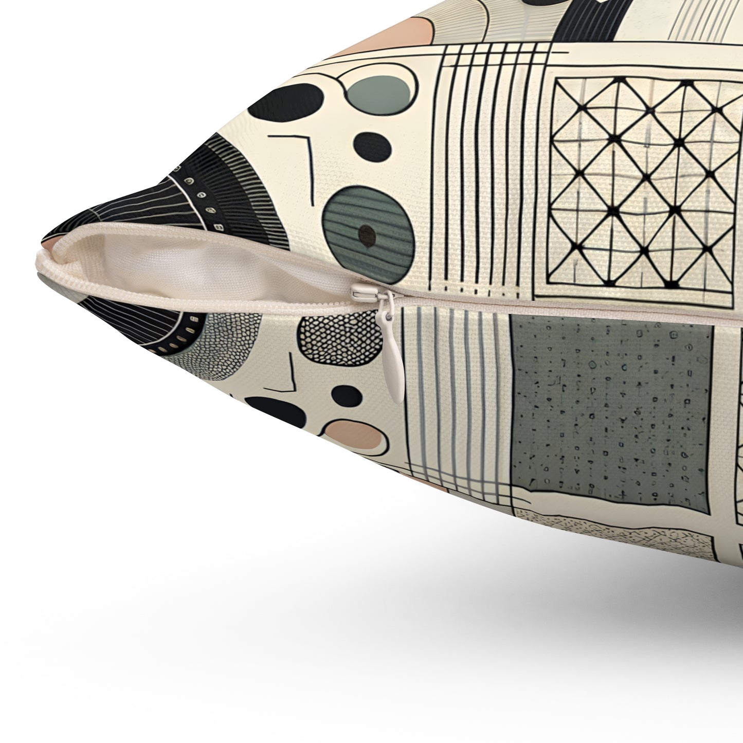 Abstract Geometric Decorative Pillow – Modern Accent for Stylish Spaces