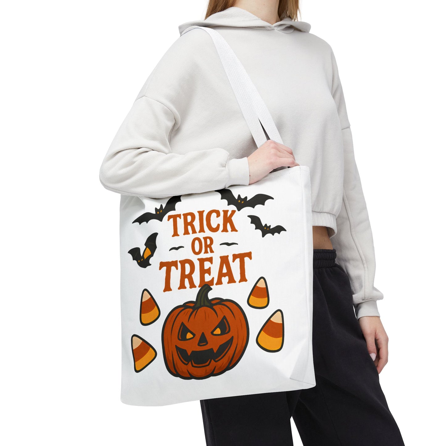 Halloween Trick or Treat Tote Bag – Spooky, Kid-Friendly Candy Carrier 🎃