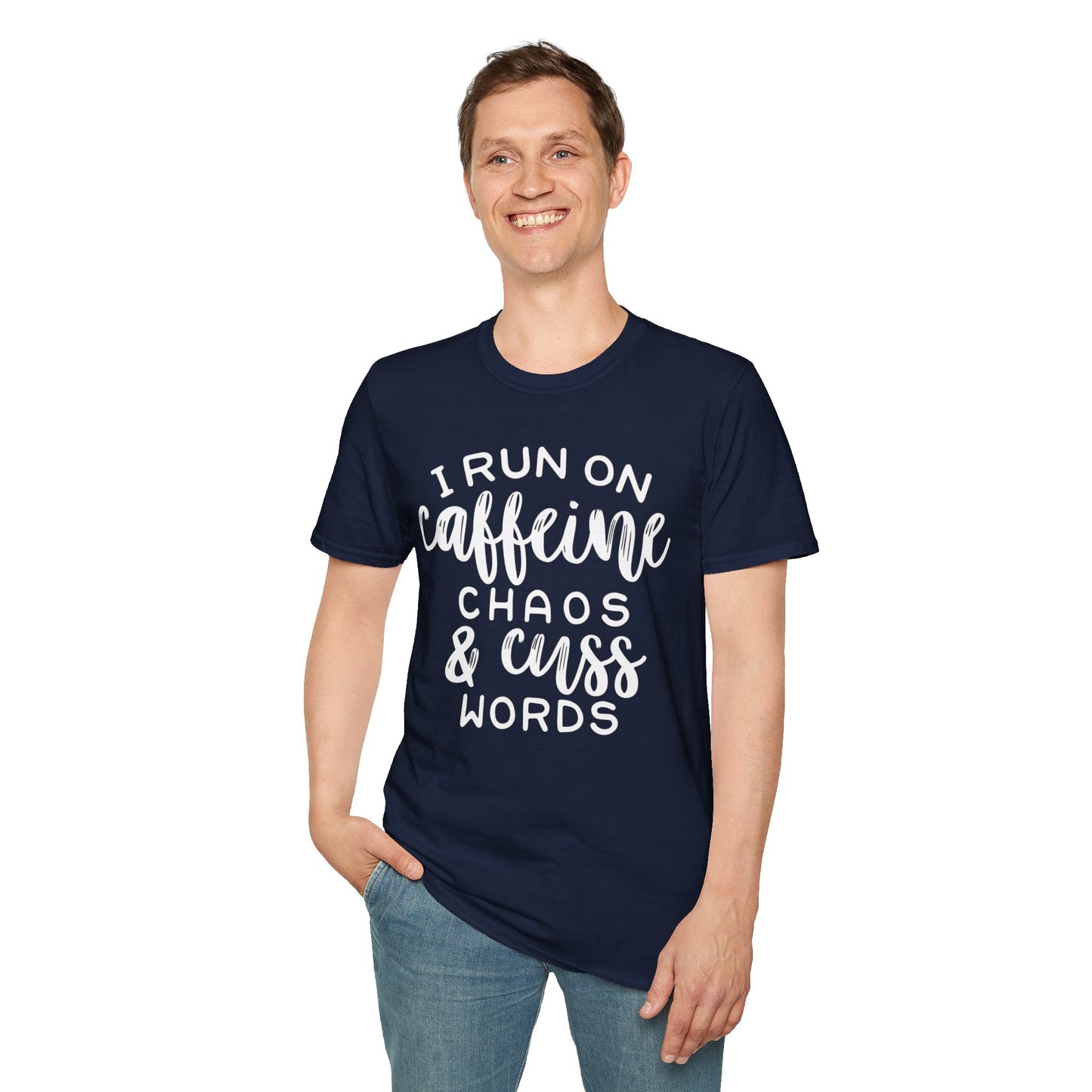Caffeine Chaos Unisex T-Shirt – Funny Coffee Lover Tee