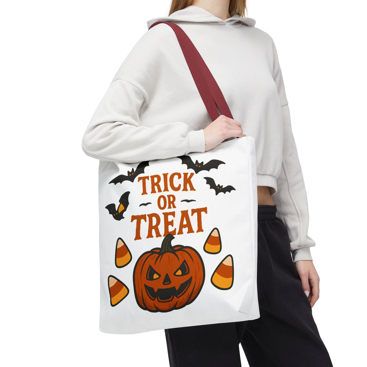 Halloween Trick or Treat Tote Bag – Spooky, Kid-Friendly Candy Carrier 🎃