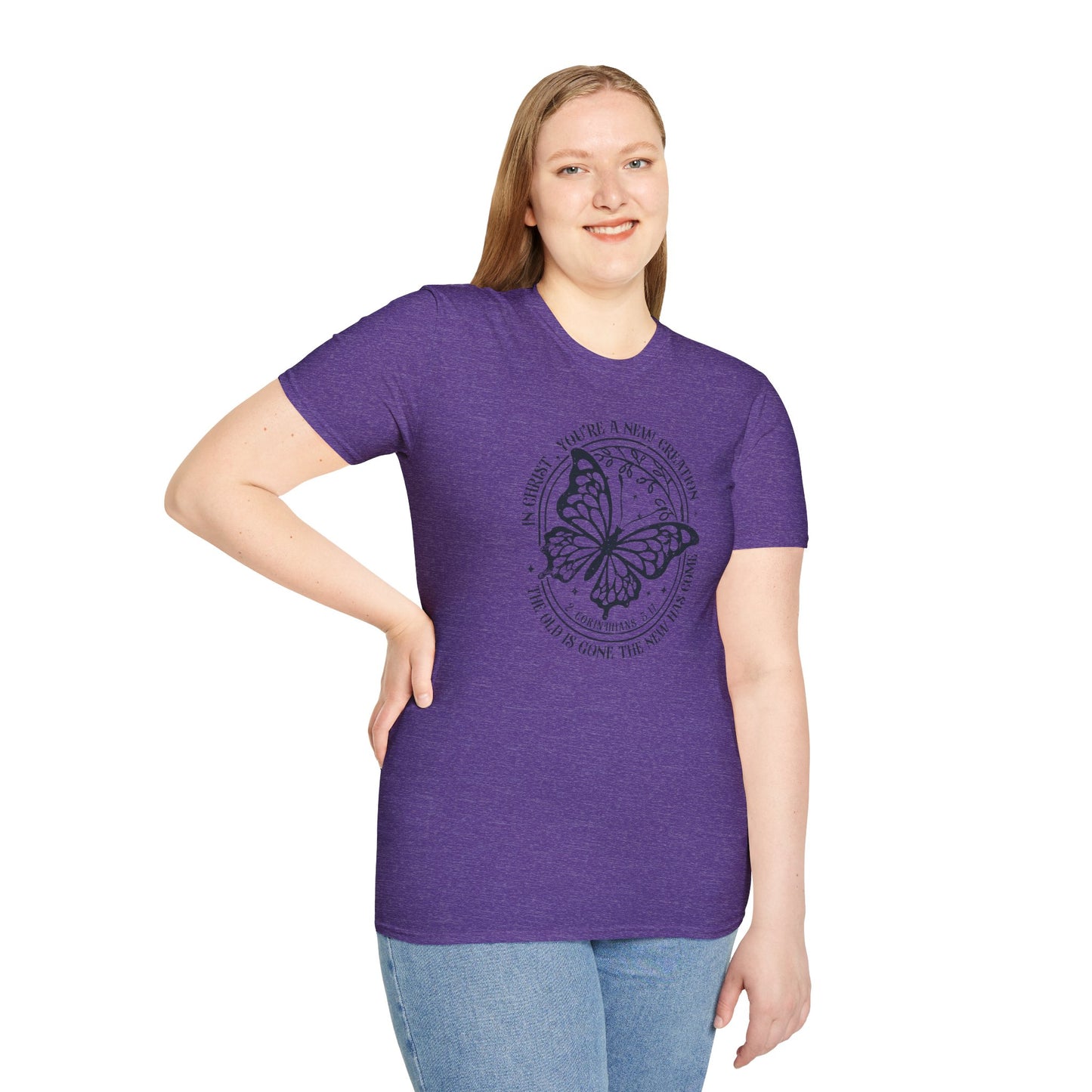2 Corinthians 5:17 – New Creation Butterfly T-Shirt