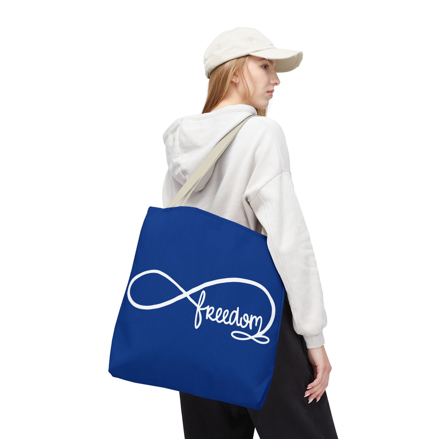 Freedom Infinity Symbol Tote Bag – Patriotic Everyday Carry, Double-Sided Print