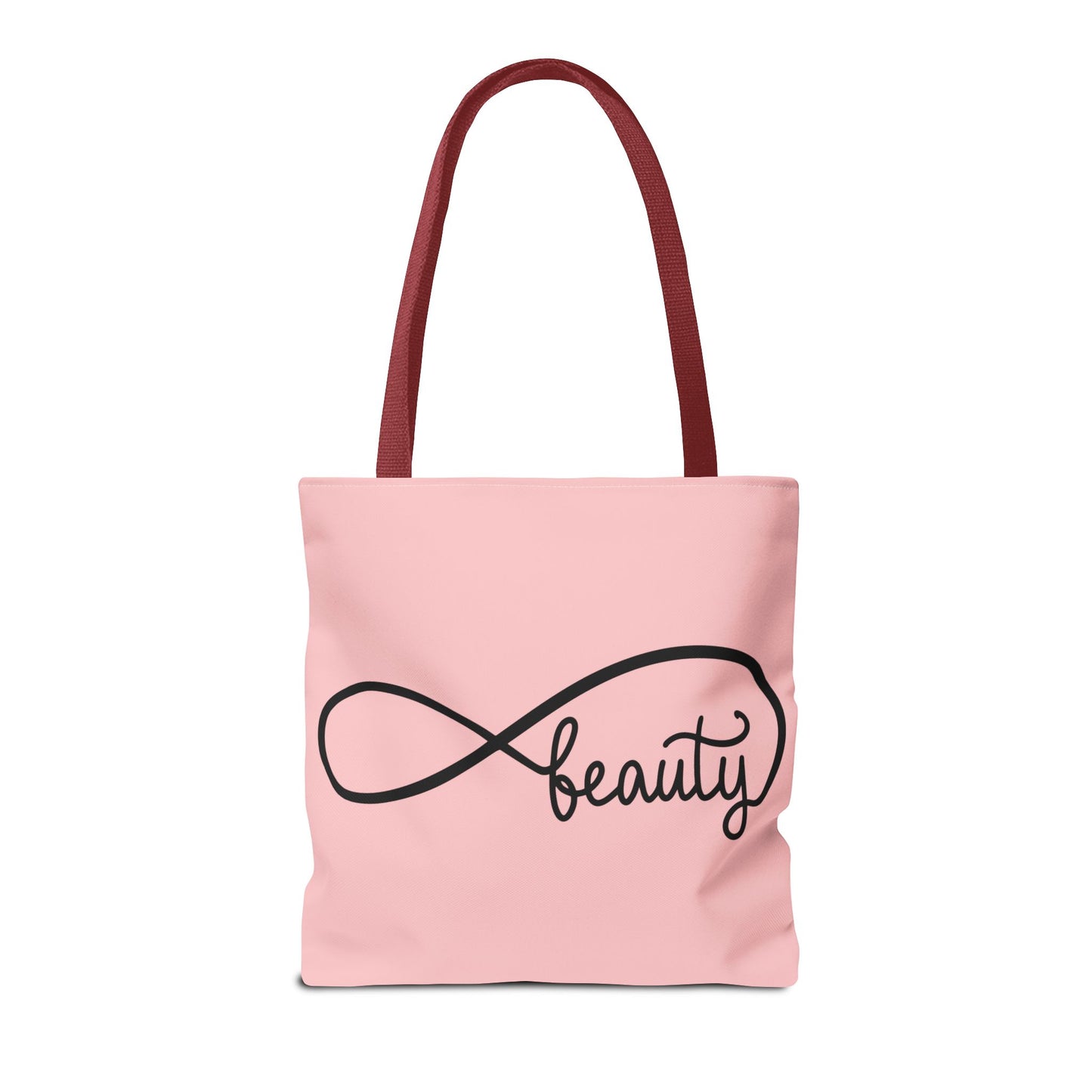 Pink Beauty Infinity Tote Bag – Inspirational Double-Sided Print in 3 Sizes
