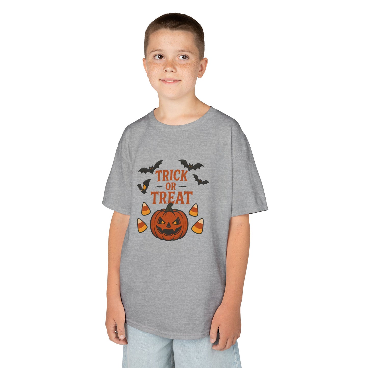 Kids Halloween Tee – Trick or Treat Pumpkin Shirt