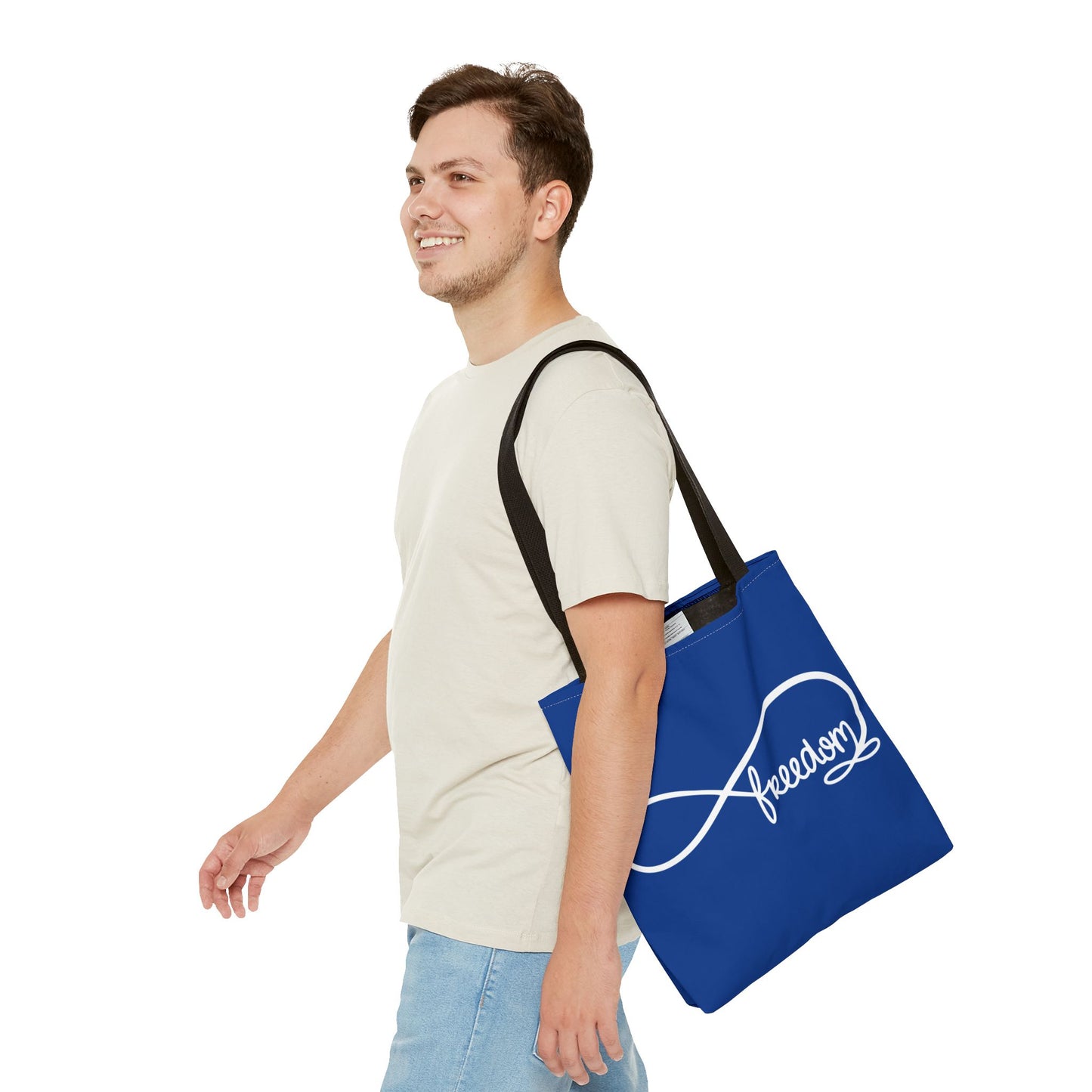 Freedom Infinity Symbol Tote Bag – Patriotic Everyday Carry, Double-Sided Print