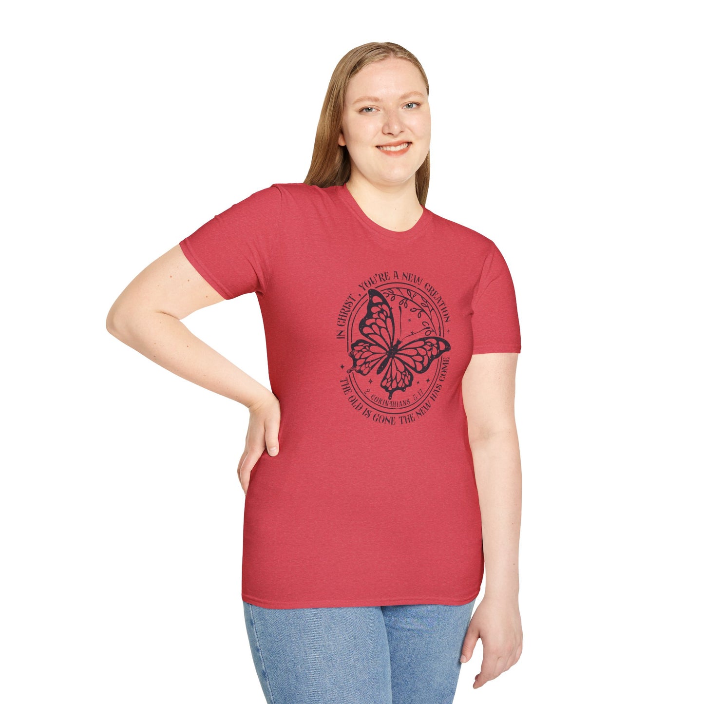 2 Corinthians 5:17 – New Creation Butterfly T-Shirt