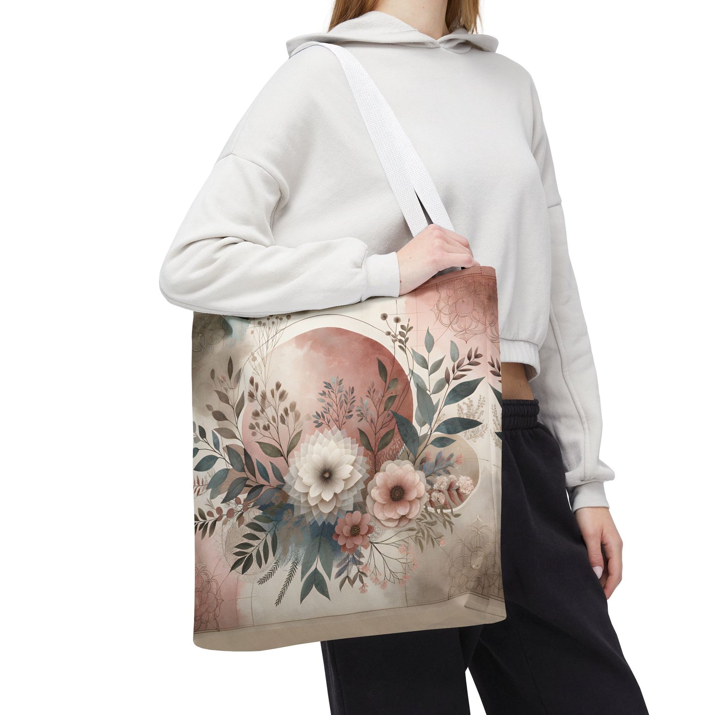 Floral Tote Bag – Elegant Eco-Friendly Accessory for Shopping, Weddings, and Gifting