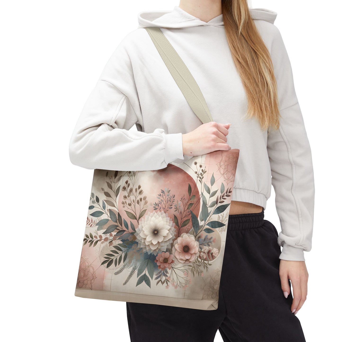 Floral Tote Bag – Elegant Eco-Friendly Accessory for Shopping, Weddings, and Gifting
