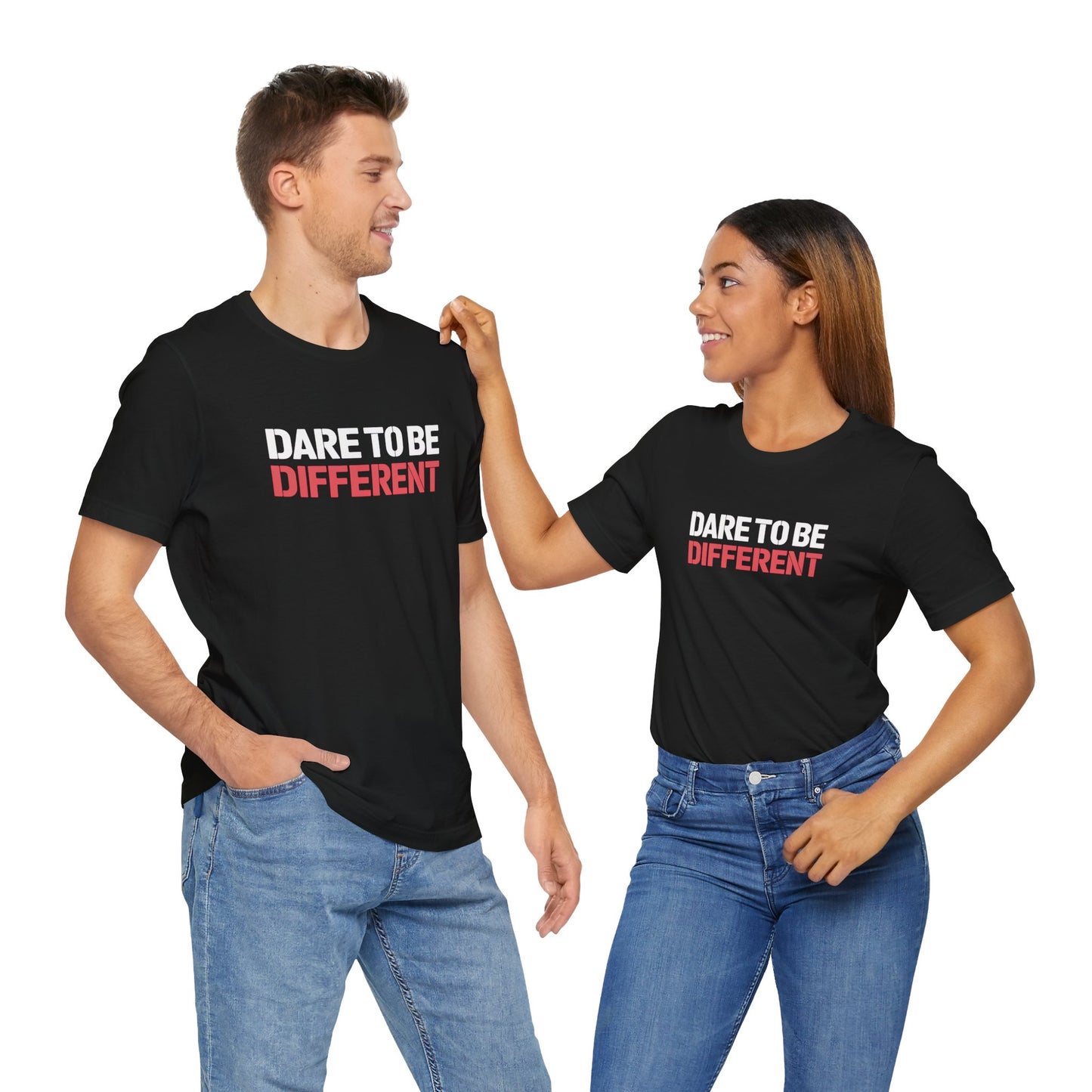 Motivational Quote T-Shirt - Dare To Be Different Shirt - Unisex Tee