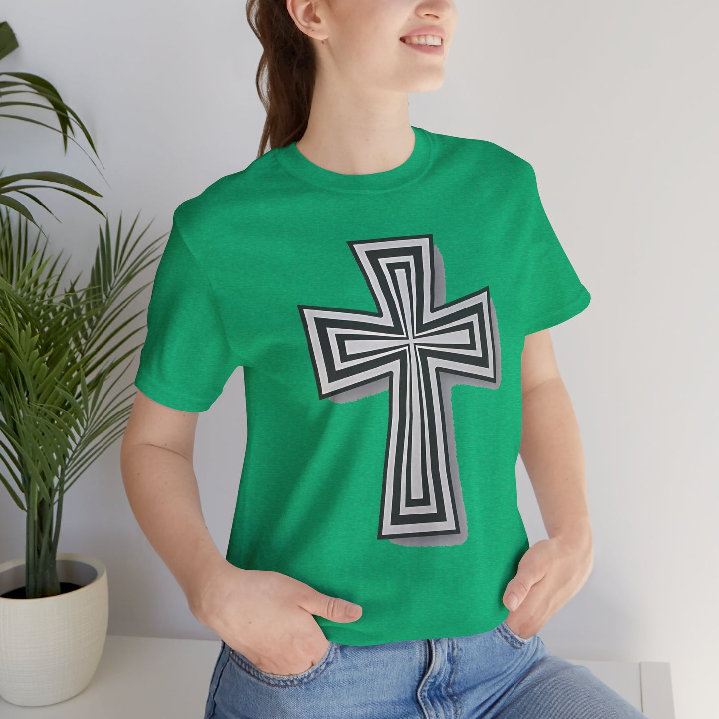 Faith-Inspired Cross Tee - Unisex Jersey Shirt