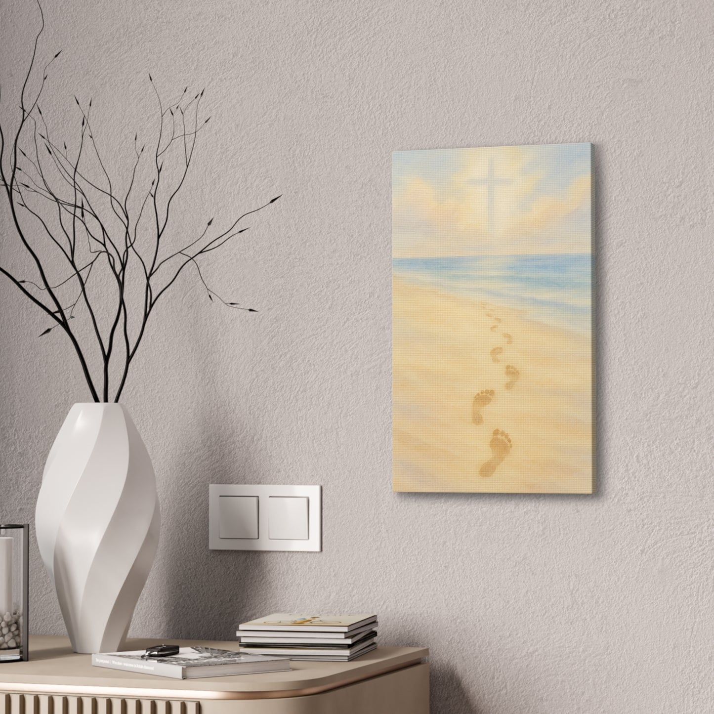 Footprints in the Sand Canvas