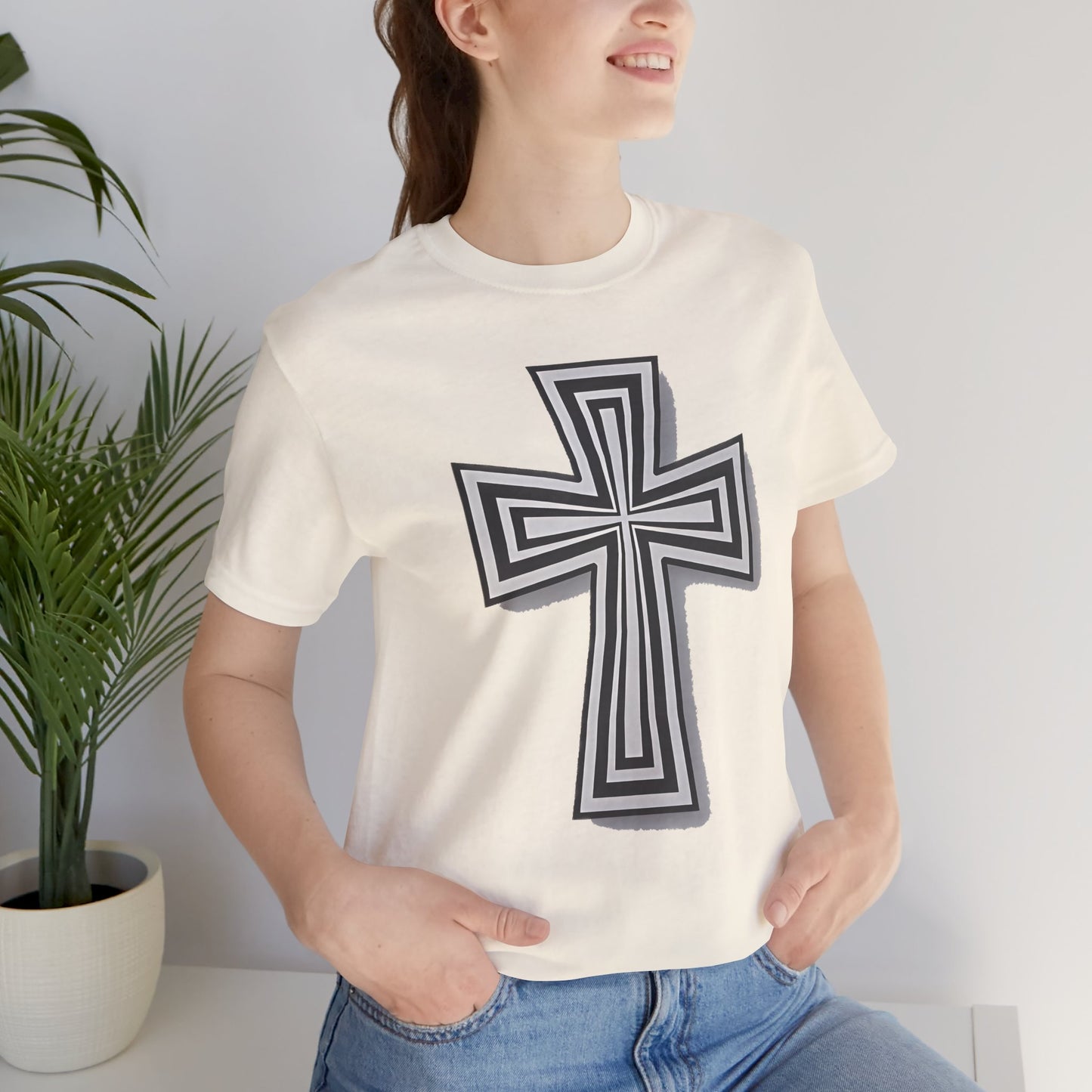 Faith-Inspired Cross Tee - Unisex Jersey Shirt