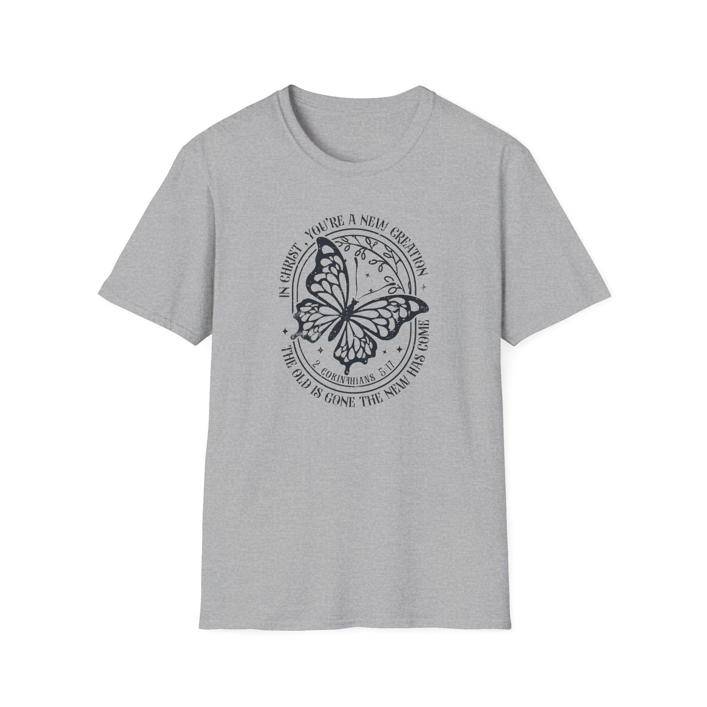2 Corinthians 5:17 – New Creation Butterfly T-Shirt