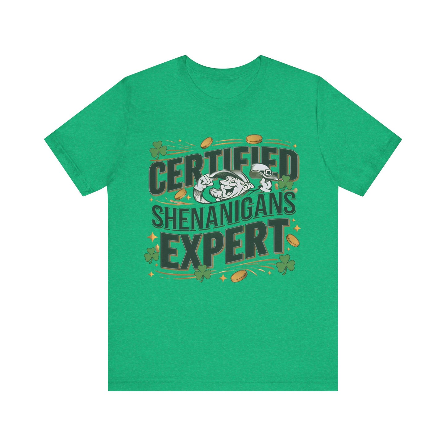 Certified Shenanigans Expert Leprechaun St Patrick's Day T-Shirt - Unisex Festive Irish Apparel