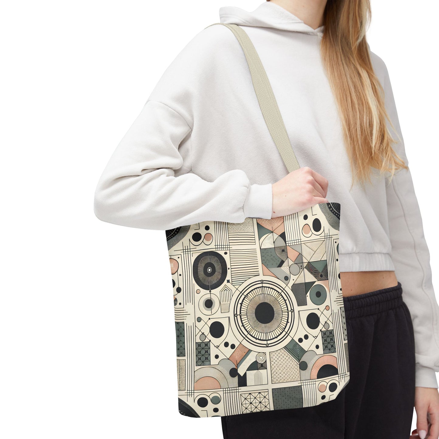 Geometric Pattern Tote Bag – Modern Art Style | Eco-Friendly Shopping Tote, Everyday Carry, Stylish Gift for Her