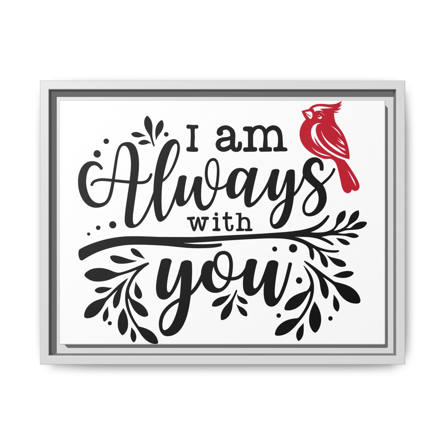 Always With You Cardinal – Matte Canvas Wall Art