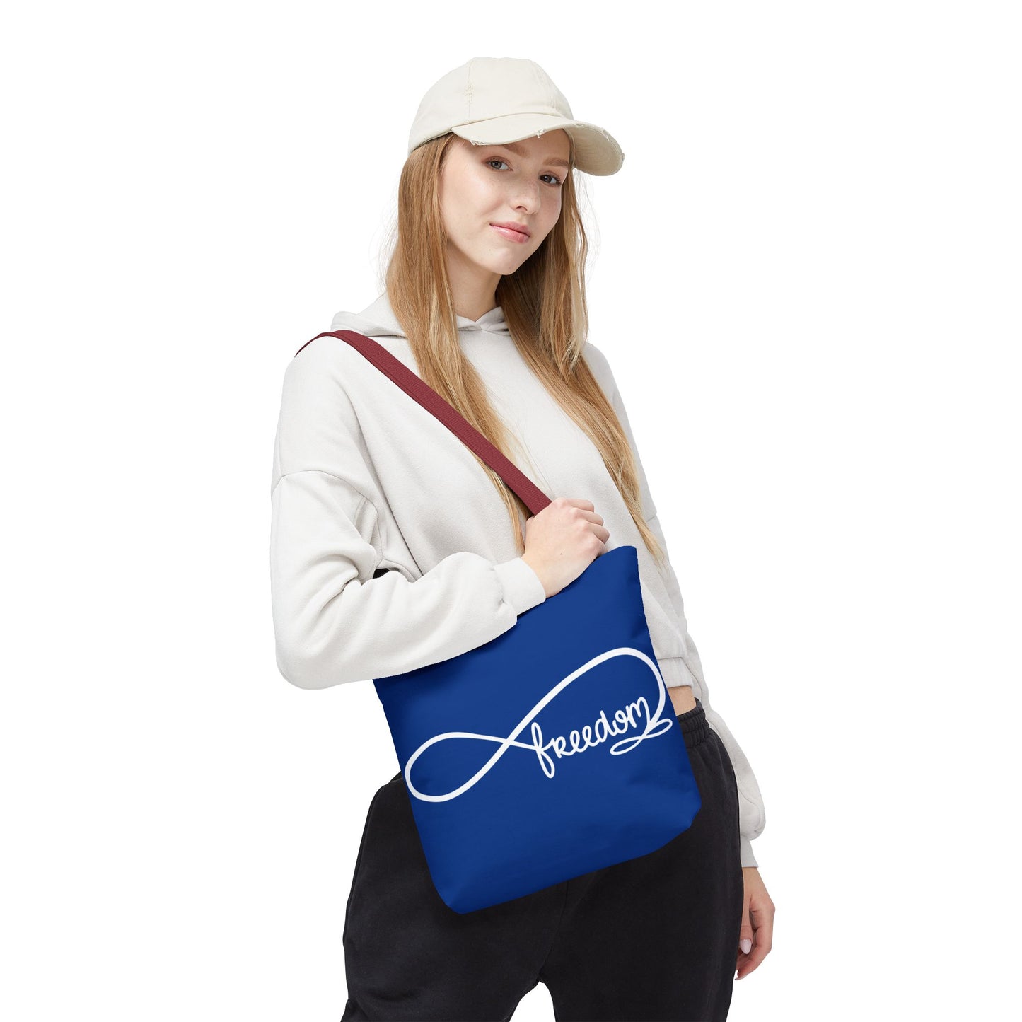 Freedom Infinity Symbol Tote Bag – Patriotic Everyday Carry, Double-Sided Print