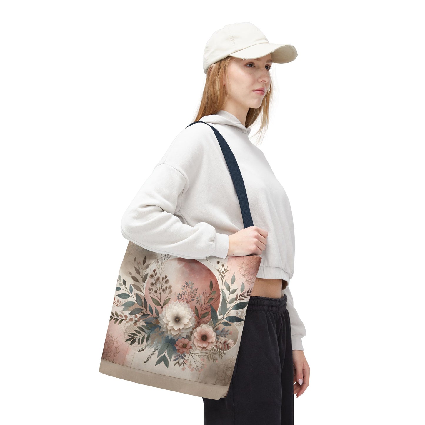 Floral Tote Bag – Elegant Eco-Friendly Accessory for Shopping, Weddings, and Gifting